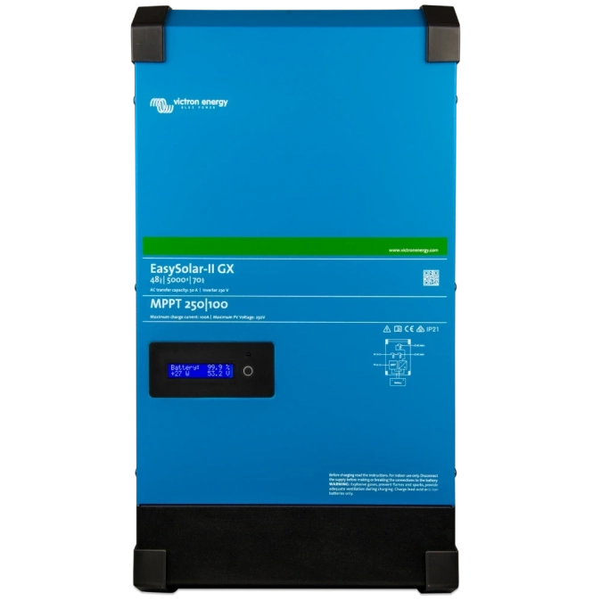 Victron Energy EasySolar-II 48/5000/70-50 MPPT 250/100 GX однофазний чиста синусоїда Інвертор фото 1