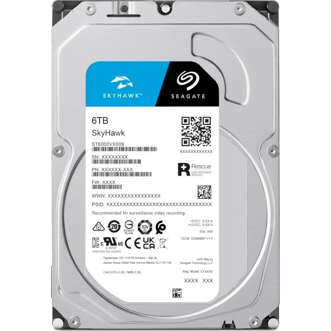 Seagate SkyHawk ST6000VX009 6Тб Жорсткий диск внутрішній фото 1