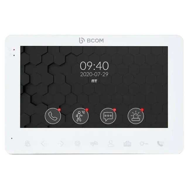 BCOM BD-780 White Відеодомофон фото 1