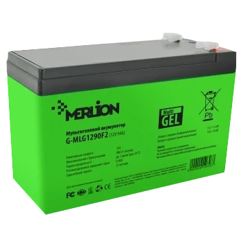 MERLION G-MLG1290F2 9А•г 12В мультигель Свинцево-кислотна акумуляторна батарея