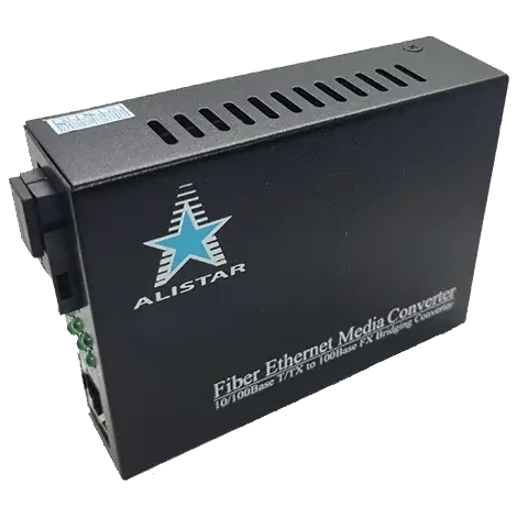 ALISTAR X5S 100M 10/100BASE-T RJ-45 - 100BASE-FX 1SM WDM SC 20KM TX1550/RX1310nm Медіаконвертор фото 1