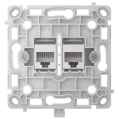 Ajax OutletCore (LAN) white Механізм інтернет розетки фото 1