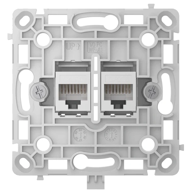 Ajax OutletCore (LAN) white Механізм інтернет розетки фото 1