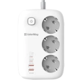 СolorWay CW-CHE34PDW 3 розетки/4USB GaN3 Pro PD Мережевий фільтр фото 1
