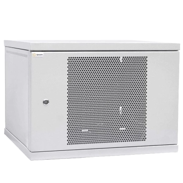 IPCOM 9U 600x450 Шафа телекомунікаційна двері перф (сірий)