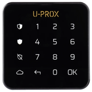 U-Prox Keypad G1 Black Бездротова сенсорна клавіатура для однієї групи
