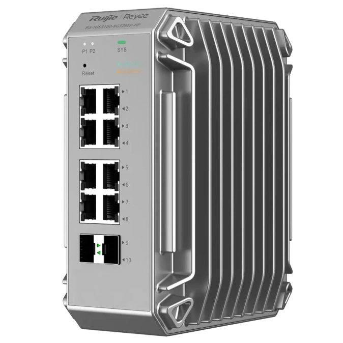 Ruijie RG-NIS3100-8GT2SFP-HP Комутатор 10 портів керований фото 1