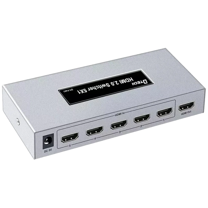 Dtech DT-7451 Комутатор 4K HDMI 5X1 фото 1