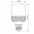 VIDEX A65 20W E27 5000K 220V LED лампа фото 2