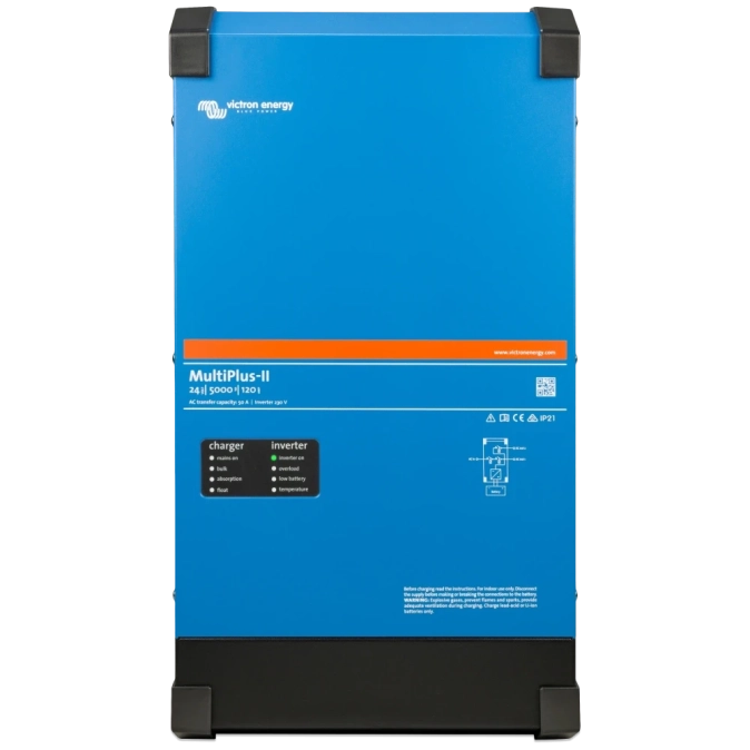 VictronEnergy MultiPlus-II 24/5000/120-50 однофазний чиста синусоїда Інвертор фото 1