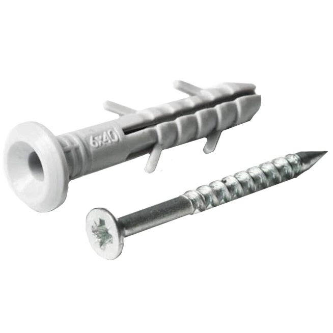 APRO SMTG-60060-C Дюбель-цвях швидкого монтажу поліетиленовий гриб 6х60 (пач. 100 шт.) фото 1