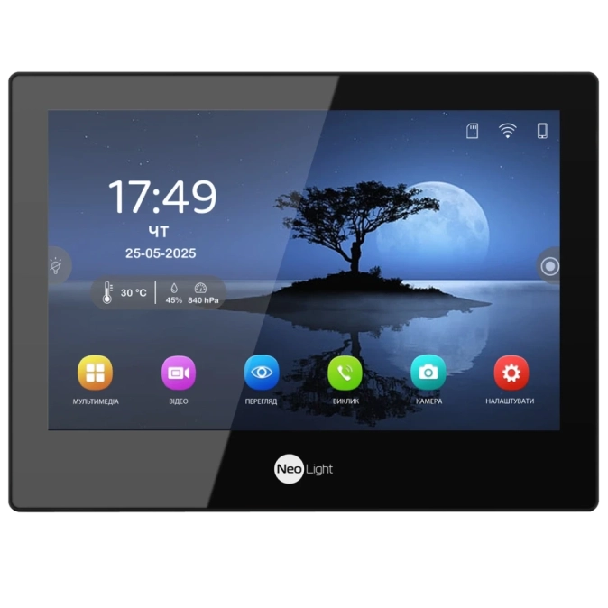 Neolight ALPHA Hybrid black Відеодомофон фото 1