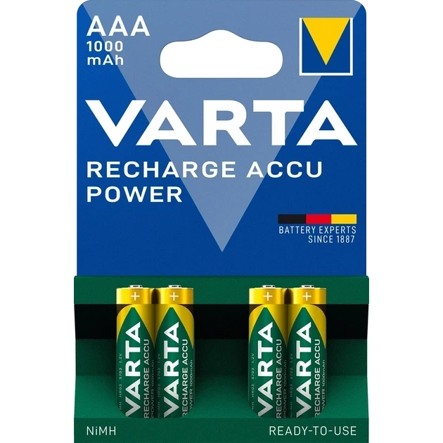 VARTA RECHARGEABLE ACCU 1000mAh Акумулятор AAA