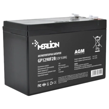 MERLION AGM GP1290F2B 12В 9А•г Акумуляторна батарея