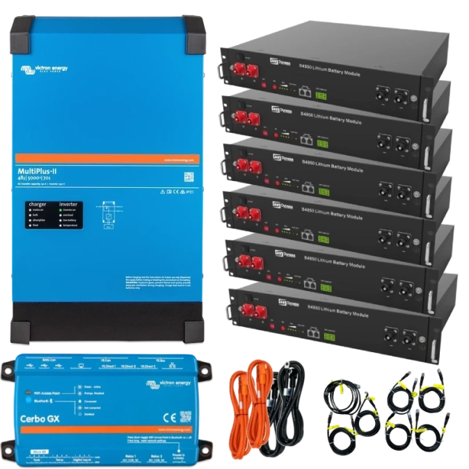 VictronEnergy MultiPlus-II + Dyness 4кВт 14.4кВт•г Система безперебійного живлення однофазна фото 1