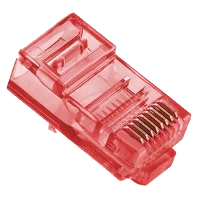 Merlion RJ-45 8P8C UTP Cat-5 (100 шт/уп.) Q100 Red Конектор фото 1