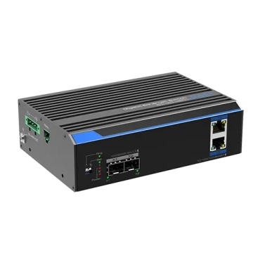 UTP7202GE-POE Промисловий 2-портовий некерований комутатор Gigabit+2*SFP (12-48 В)
