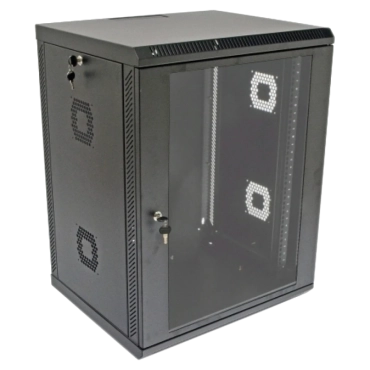 19"15U, 600х500х773 мм Шкаф акриловое стекло черный