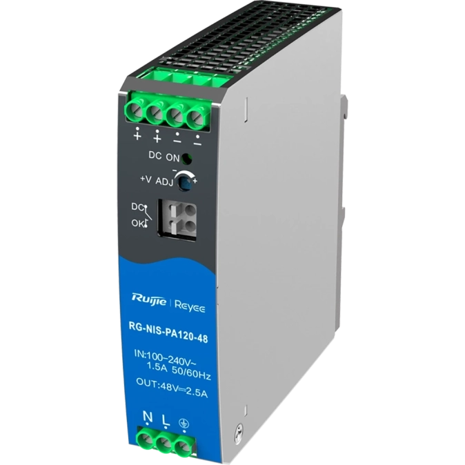 Ruijie RG-NIS-PA120-48 Джерело живлення AC/DC 120 Вт на DIN-рейку фото 1