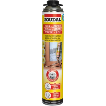 SOUDAL Пена монтажная зимняя пистолет 750мл