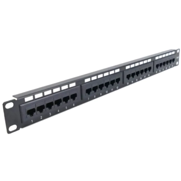 PP-KUTP24-NM Патч-панель 24-портовая стойка 19", UTP кат. 5Е