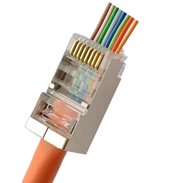 Kingda RJ45 STP кат. 5e Коннектор со сквозными отверстиями