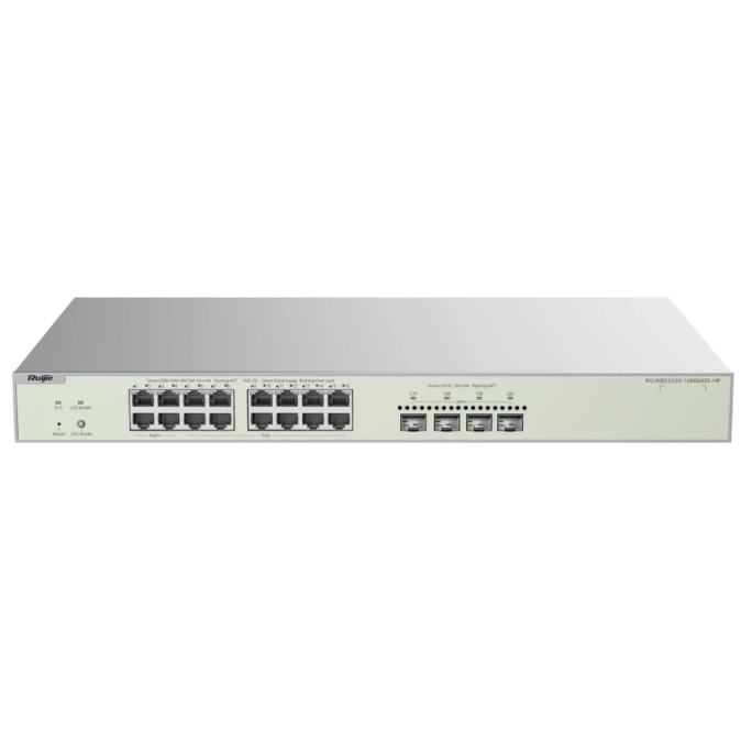 Ruijie RG-NBS3300-16MG4XS-HP PoE Комутатор 20 портів керований фото 1