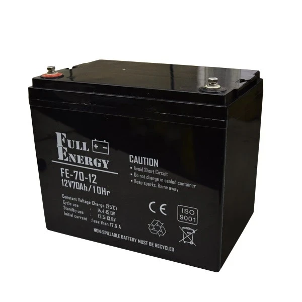 Full Energy FEP-1270 Акумулятор 12В 70 Аг для ДБЖ фото 1
