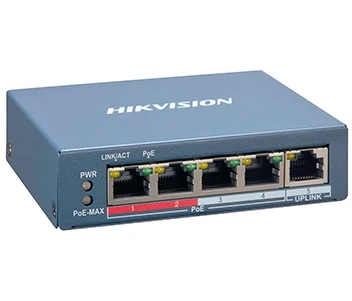 DS-3E1105P-EI 4-портовий керований POE комутатор Hikvision фото 1