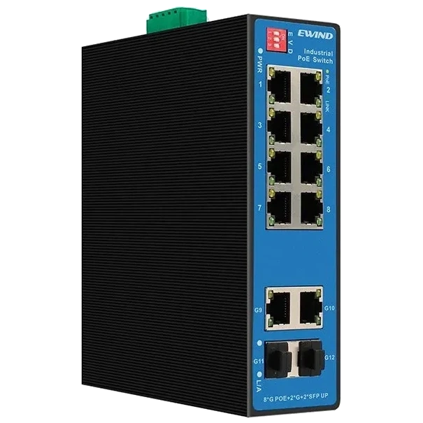 Ewind EW-PIS1812-8GE Комутатор 12 портів некерований фото 1