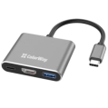 СolorWay CW-HUB08 100W/USB3.0/HDMI 4К USB хаб (док-станція) фото 1