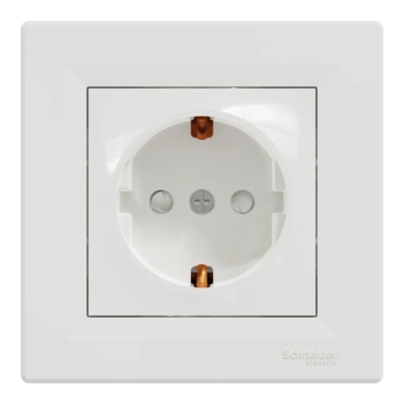 Schneider Electric ASFORA EPH2900221 Розетка одинарная с заземлением и шторкой
