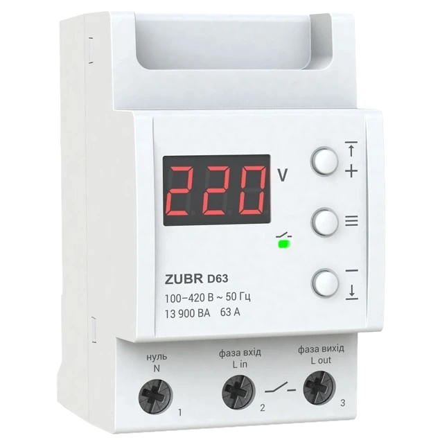 ZUBR D63 Реле напруги фото 1