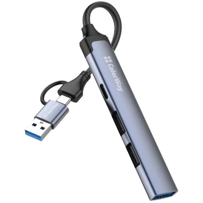 СolorWay CW-HUB06 USB2.0х2/USB3.0/USB-C2.0 USB хаб (док-станція) фото 1