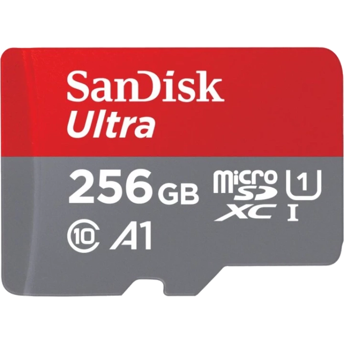 SANDISK 256GB Ultra microSDHC UHS-I Card A1 Class 10 Карта пам’яті фото 1