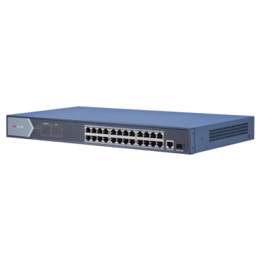 DS-3E0526P-E 24-портовий гігабітний некерований PoE комутатор