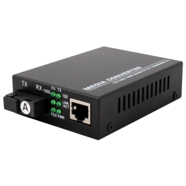 TelStream MC-218/320SC Медіаконвектор (1310TX&1550RX, 10/100/1000, 20км SC)