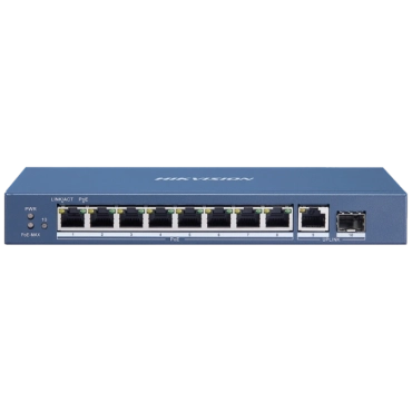 DS-3E0510P-E 8-портовый гигабитный неуправляемый POE коммутатор