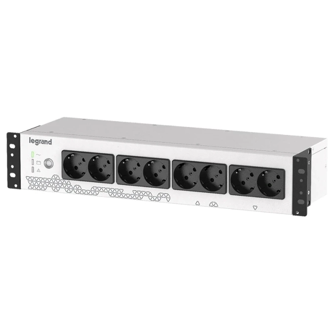 Legrand Keor PDU 800ВА/450Вт, 8хSchuko, USB Джерело безперебійного живлення фото 1