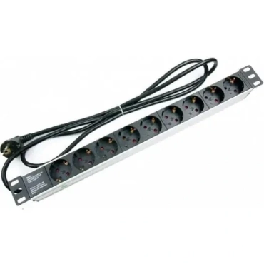 SPP9 Hypernet Блок 9 розеток 19'' алюминиевый корпус 1.8m 220В