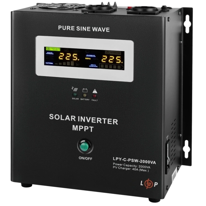 LOGICPOWER LPY-С-PSW-2000VA (1400Вт) MPPT 24В Джерело безперебійного живлення фото 1