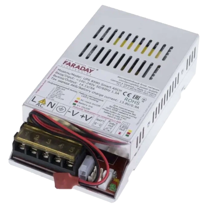 Faraday Electronics 85W UPS Smart ASCH ALU Безперебійний блок живлення 12-18 А●год фото 1