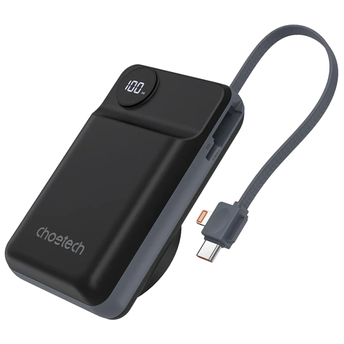 Choetech B696 20 000мА•г Black з магнітною зарядкою Повербанк фото 1
