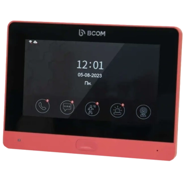 BCOM BD-760FHD/T Red Відеодомофон