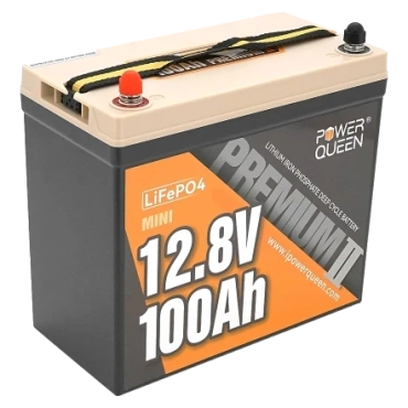 Power Queen LiFePO4 12.8В 100А•г Mini 1280Вт•г Аккумуляторна батарея
