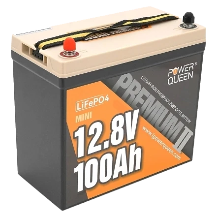 Power Queen LiFePO4 12.8В 100А•г Mini 1280Вт•г Аккумуляторна батарея