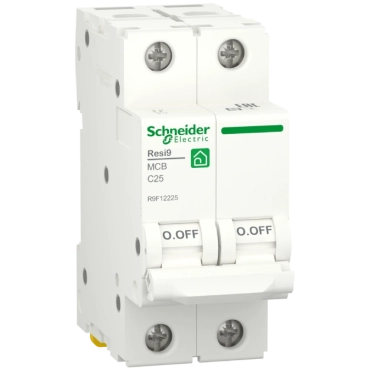 RESI9 25 А, 2P, кривая С, 6кА Автоматический выключатель Schneider Electric