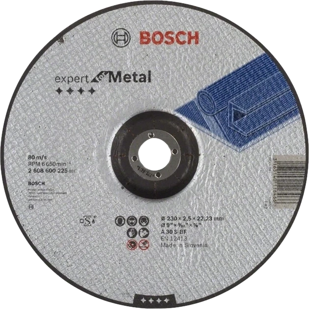 Bosch 230 x 2.5 мм (2608600225) Відрізний круг для металу фото 1