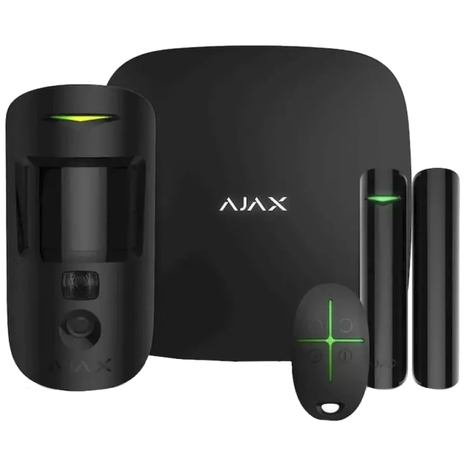 Ajax StarterKit Cam HDR (8EU) UA black охранной сигнализации Комплект