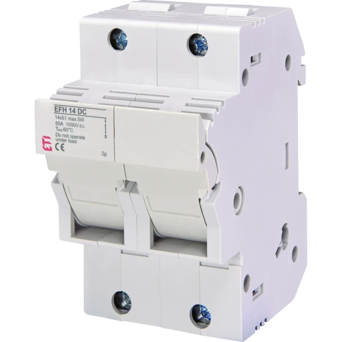 ЕТІ EFH 14 2P 50A 1000V DC Тримач запобіжника фото 1